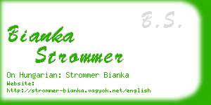 bianka strommer business card